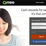 Qmee Homepage Screenshot